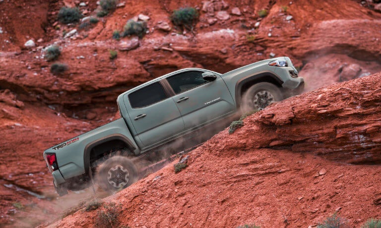 2022 Toyota Tacoma exterior offroad side of mountain