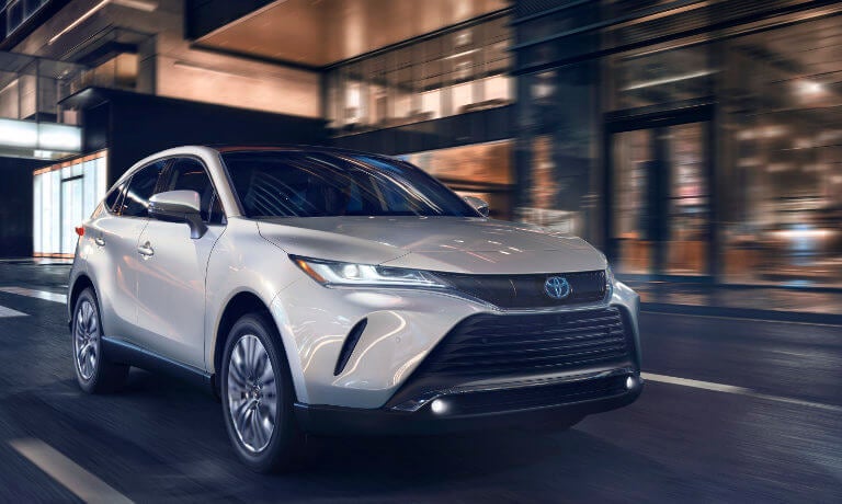 2024 Toyota Venza exterior city at night