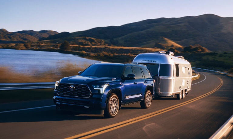 2024 Toyota Sequoia exterior towing trailer