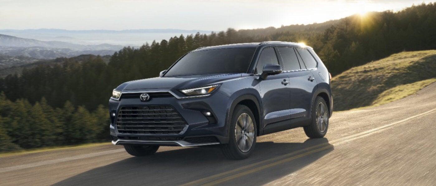 2024 Toyota Grand Highlander exterior on mountain road