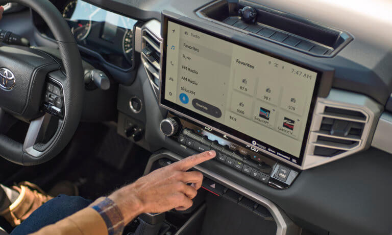 2024 Toyota Tundra interior infotainment