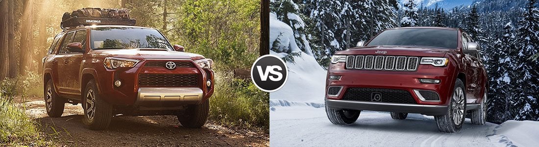 Compare 2017 Toyota 4Runner vs Jeep Grand Cherokee